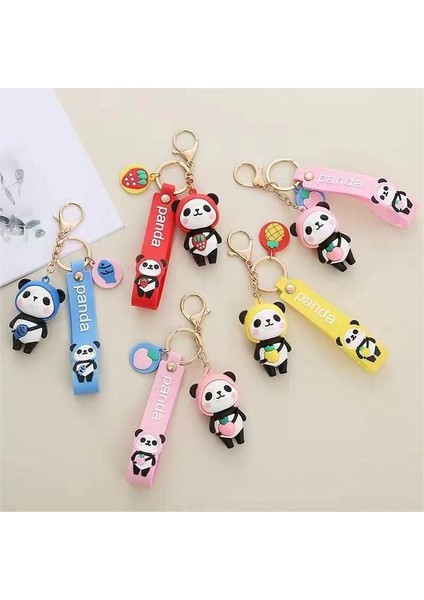 Panda Anahtarlık Kolye - Kırmızı (Yurt Dışından) fırsatları