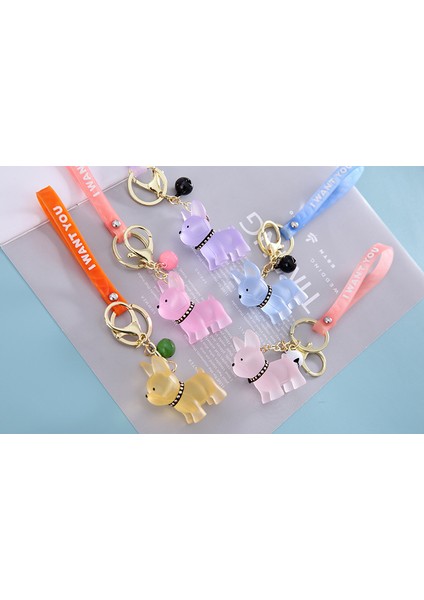 Yavru Köpek Anahtarlık - Açık Pembe (Yurt Dışından) fiyatları