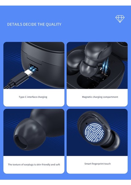 Kablosuz Mini Kulak Içi Bluetooth Kulaklık - (Yurt Dışından)