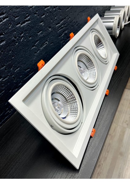 Ar 111 Cob LED Üçlü 25 Watt Işık Sıva Altı 3000 Kelvin fiyatları