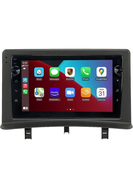 Renault Clio 3 Android Multimedya Carplay Oem 4gb RAM+64GB HDD Navigosyan Tuşlu Ekran