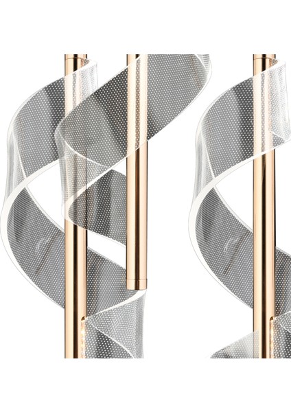 Jadon 4'lü Yuvarlak 3 Renkli 35 Watt Gold Kristal Ledli Modern Oturma Odası Salon Sarkıt Avize fırsatları