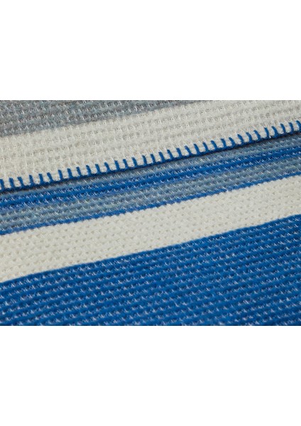 Striped Dört Mevsim Tek Kişilik Battaniye 150X200 cm Mavi