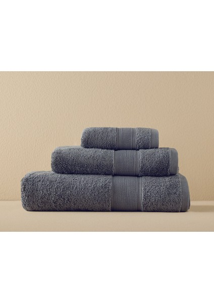 Poffy Soft&premium Pamuklu Banyo Havlusu 70X140 cm Koyu Gri