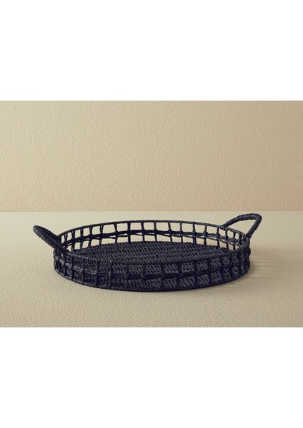 Calantha Kağıt Tepsi 35 cm Siyah