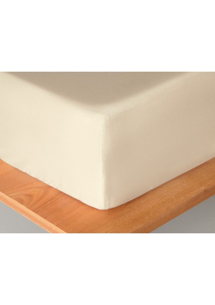 Micell Pamuk Saten Çift Kişilik Lastikli Çarşaf 160X200 cm Fildişi fiyatları