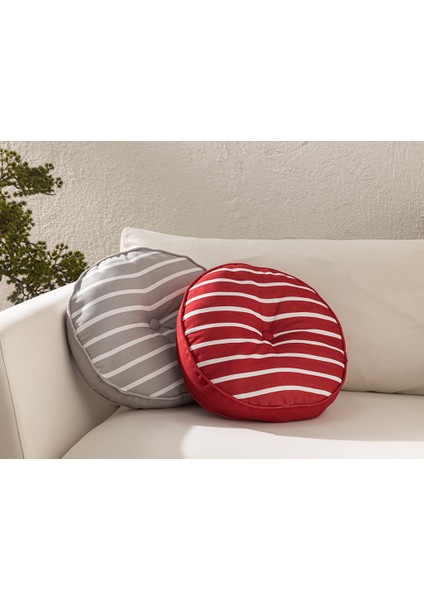 Northsea Dekoratif Kırlent 40 cm Beyaz - Bordo modelleri