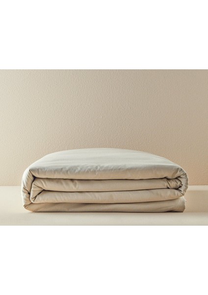 English Home Novella Premium Soft Cotton Çift Kişilik Nevresim 200X220 cm Bej