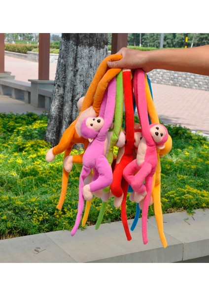 Peluş Maymun 70 Cm, Elleri Yapışan Sevimli 2 Adet Farklı Renk