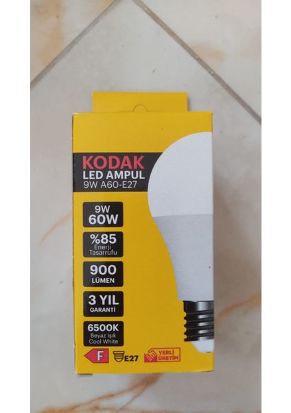 LED Ampul 9W A60-E27 Beyaz