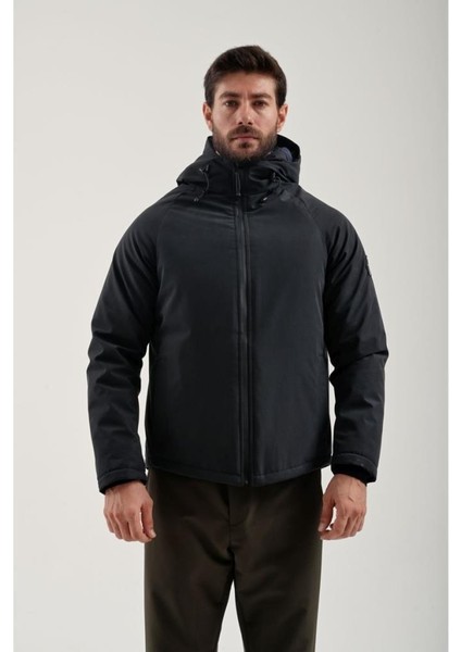 2311142 Erkek Yağmur Rüzgar Geçirmez Siyah Mont indirimleri