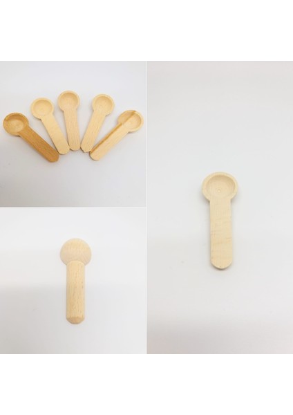 Ahşap Ölçü Kaşığı 7.5 cm 5 Li Set