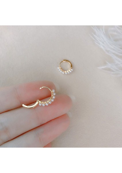 S925 Gümüş Kompakt Inci Küpe (Yurt Dışından) fiyatları