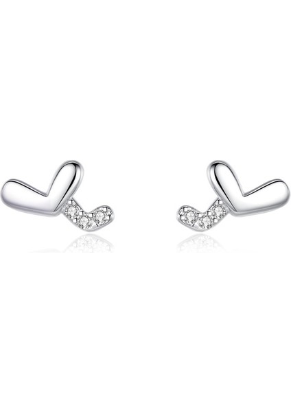 Gümüş Saplama Mizaç Yüz Eşleşen Aşk Si Küpe (Yurt Dışından)