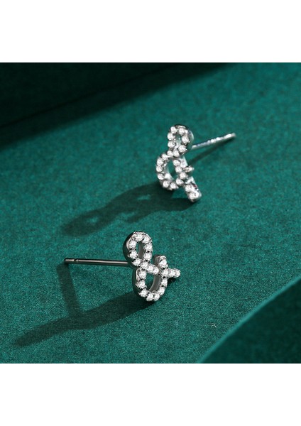 S925 Gümüş Sembol Çok Yönlü Küpe (Yurt Dışından) modelleri