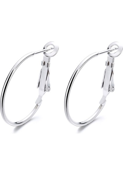 S925 Gümüş Daire Mizaç Çok Yönlü Küpe (Yurt Dışından) fiyatları