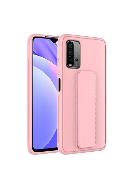 Redmi 9T Kılıf Şık ve Stantlı QStand Premium Kapak