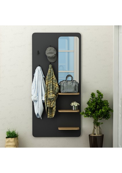 Buket Duvara Monte Askılık Antrasit