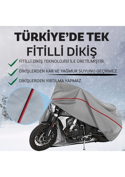 Bajaj Pulsar Ns 200 Abs Fitilli Motosiklet Brandası Çadır Örtü - Miflonlu