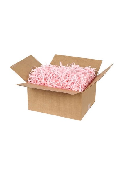 Zikzak Kırpık Kağıt Dolgu Malzemesi - Pembe - 1 Kg.