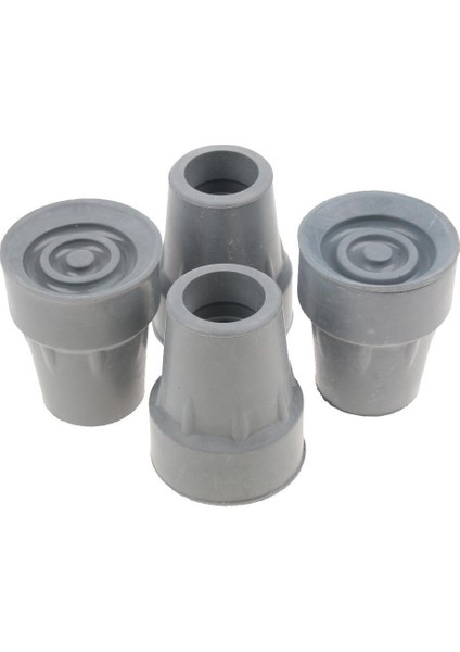 Yumuşak Kauçuk Koltuk Değneği Baston LASTIĞI-GRİ-19MM(4 Adet)