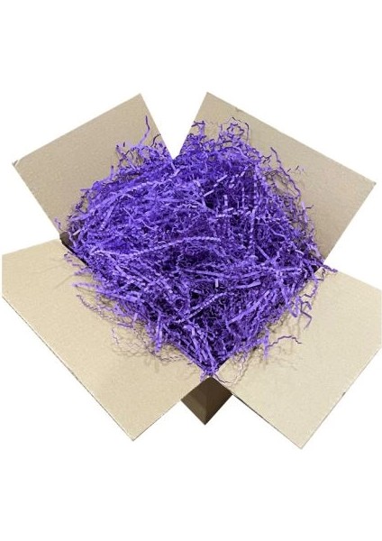Zikzak Kırpık Kağıt Dolgu Malzemesi - Mor - 1 Kg.