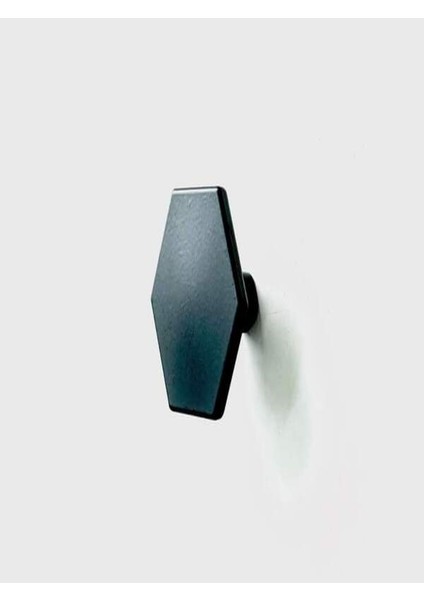 Altıgen Siyah Tek Düğme Çekmece Mutfak Dolap Kulpu 4 Adet fiyatları