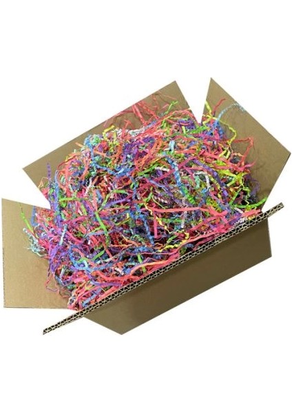 Zikzak Kırpık Kağıt Dolgu Malzemesi -Mix - 250GR.