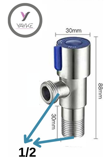 Ara Musluk Sıcak ve Soğuk Giriş Banyo Musluk Durdurma Vanası Mutfak Lavabo (Giriş 1/2 Çıkışlı 1/2) modelleri