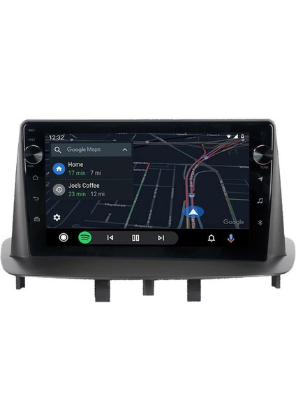 Renault Megane 3 Android Multimedya Carplay Oem 4gb RAM+64GB HDD Navigosyan Tuşlu Ekran