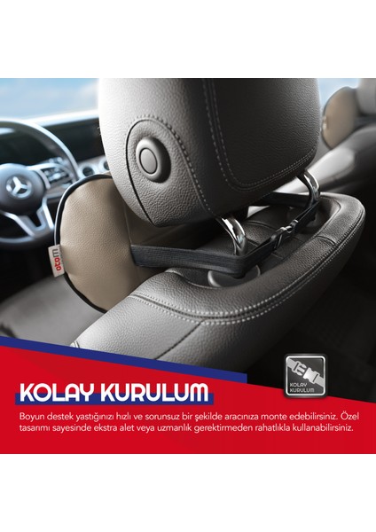 Premium Deri Boyun Destek Yastığı fırsatları