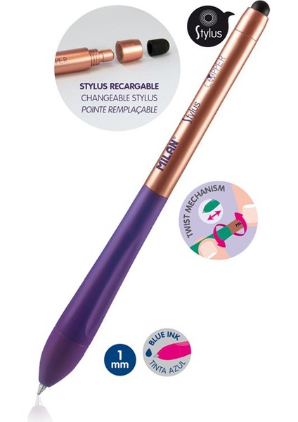 176593924 Stylus Copper Tükenmez Kalem 20 Adet modelleri