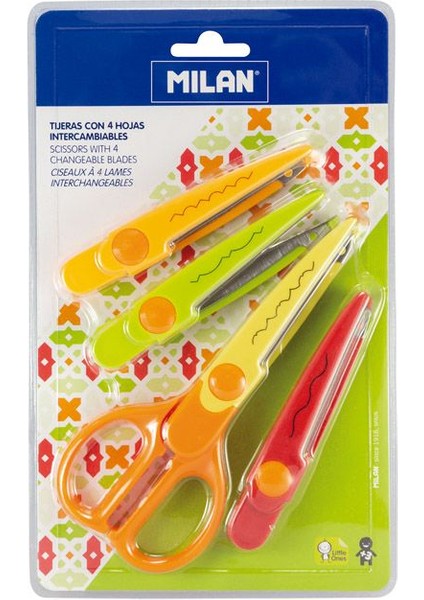 14930904 Zıgzag Kesimli Çocuk Makas + 3kalıp