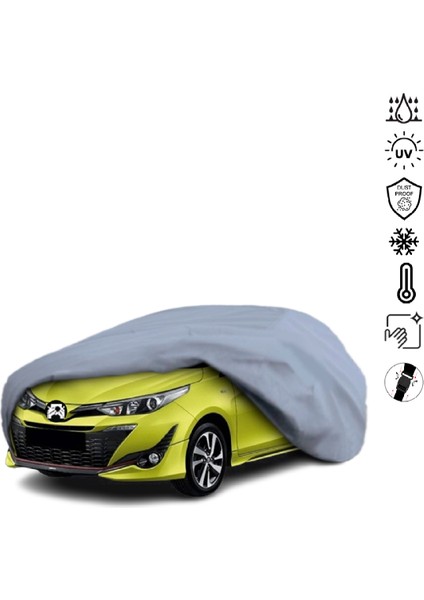Toyota Yaris XP150 Sedan Araba Brandası Su Geçirmez Miflonlu 4 Mevsim Kullanıma Uygun