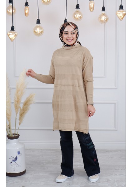 Triko Tunik MISS222 Camel