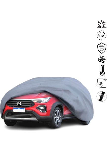 Fiat Pulse Araba Brandası Su Geçirmez Miflonlu 4 Mevsim Kullanıma Uygun