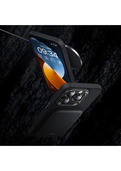iPhone 15 Uyumlu Kılıf Karbon Fiber Magsafe Şarj Özellikli Benks Hybrid Armorpro 600D Kevlar Kapak fiyatları