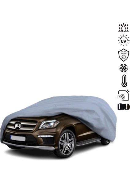 Mercedes Benz Gl X166 Araba Brandası Su Geçirmez Miflonlu 4 Mevsim Kullanıma Uygun