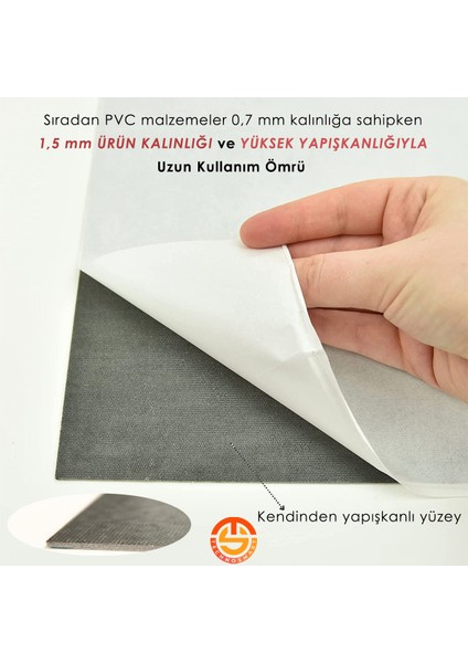 1Adet 30CM×30CM Kendinden Yapışkanlı Lvt Zemin ve Duvar Kaplama Mutfak Banyo Karo Sticker
