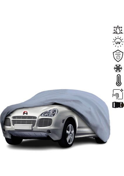 Porsche Cayenne 955 (2002-2010) Araba Brandası Su Geçirmez Miflonlu 4 Mevsim Kullanıma Uygun