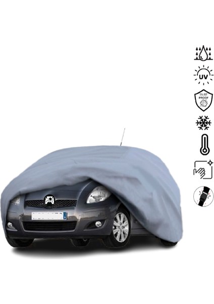 Toyota Yaris 2 (2005-2011) Araba Brandası Su Geçirmez Miflonlu 4 Mevsim Kullanıma Uygun