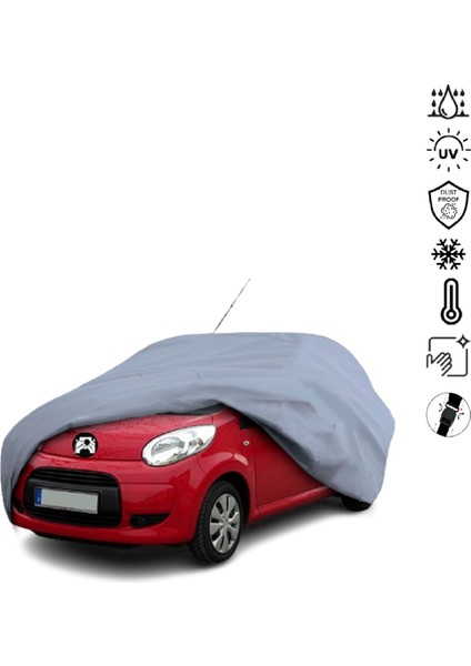 Citroen C1 (2005-2014) Araba Brandası Su Geçirmez Miflonlu 4 Mevsim Kullanıma Uygun