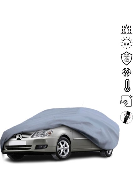 Toyota Corolla 9 Sedan E120-E130 (2001-2006) Araba Brandası Su Geçirmez Miflonlu 4 Mevsim Kullanıma Uygun