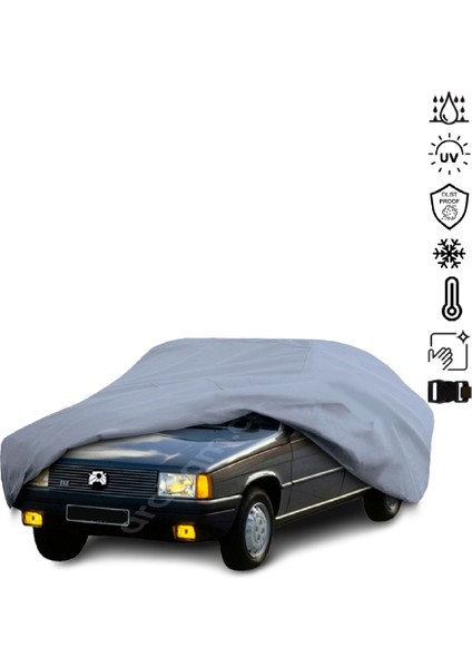 Renault 9 Broadway Araba Brandası Su Geçirmez Miflonlu 4 Mevsim Kullanıma Uygun