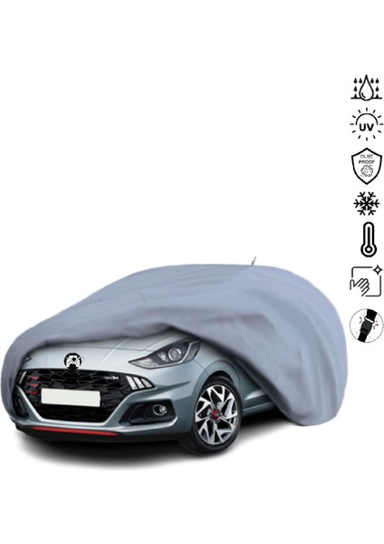 Hyundai Grand I10 Nios 3 (2019-) Araba Brandası Su Geçirmez Miflonlu 4 Mevsim Kullanıma Uygun
