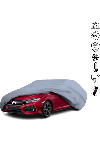 Honda Civic 10 Type R (2016-2019) Araba Brandası Su Geçirmez Miflonlu 4 Mevsim Kullanıma Uygun