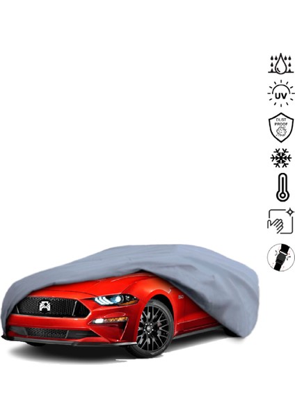 Ford Mustang 6 Araba Brandası Su Geçirmez Miflonlu 4 Mevsim Kullanıma Uygun