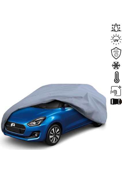 Suzuki Swift 6 (2020-) Araba Brandası Su Geçirmez Miflonlu 4 Mevsim Kullanıma Uygun