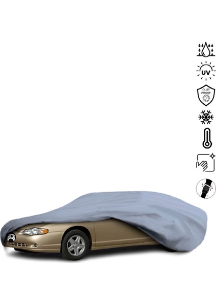 Chevrolet Monte Carlo W (1999-2007) Araba Brandası Su Geçirmez Miflonlu 4 Mevsim Kullanıma Uygun