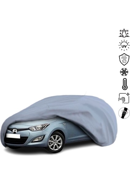 Hyundai I20 (2009-2014) Araba Brandası Su Geçirmez Miflonlu 4 Mevsim Kullanıma Uygun